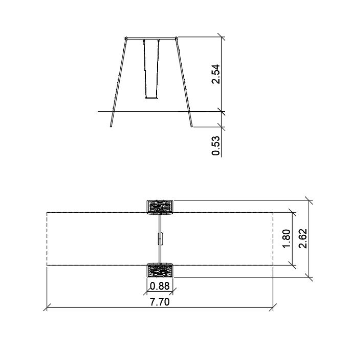 Pendelschaukel Industrial Ansicht 3