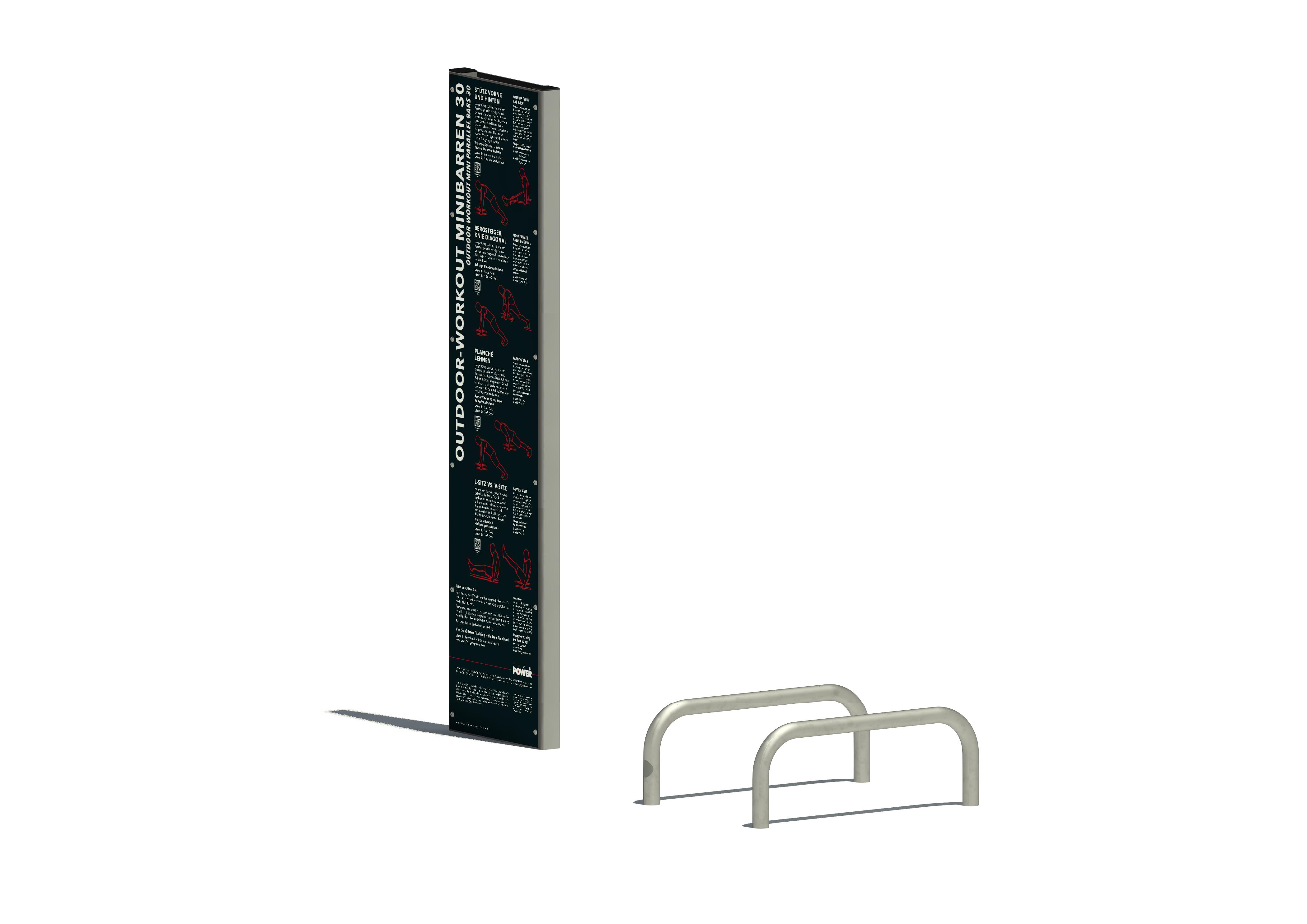 SPGM POWER® Workout Minibarren 30, Maier Spielplatzgeräte
