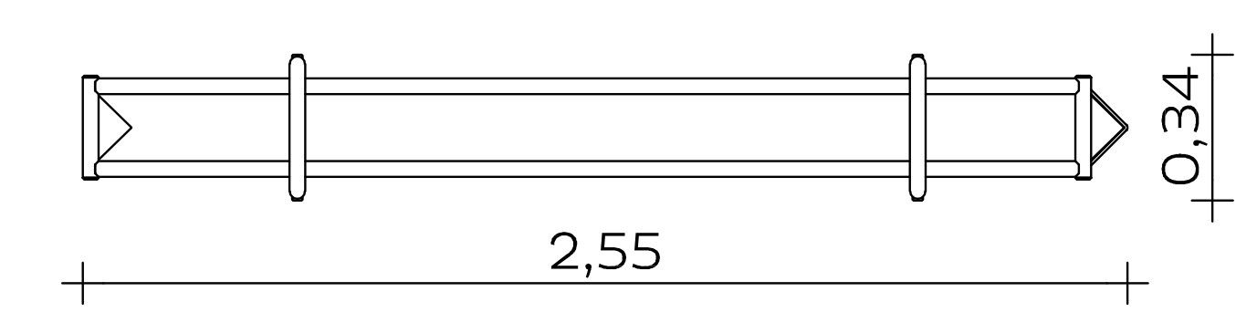 Wasserrinne (2,40) Ansicht 3