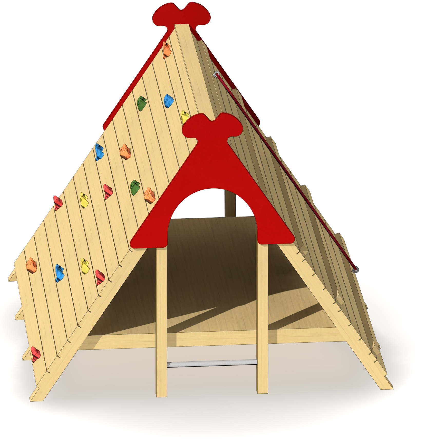 Heideschafstall mit Seil+Griffen