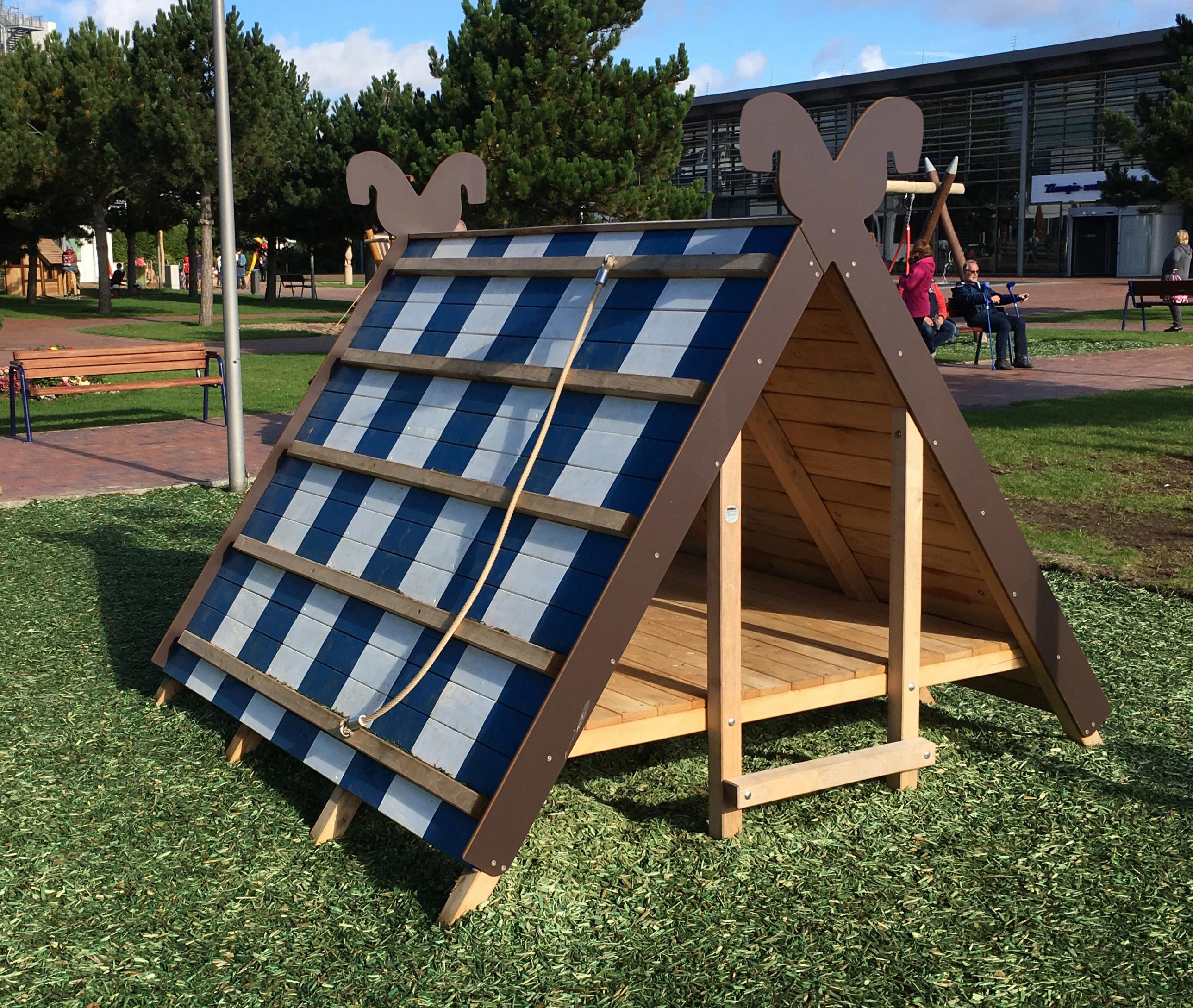 Heideschafstall mit Seil+Griffen Ansicht 6