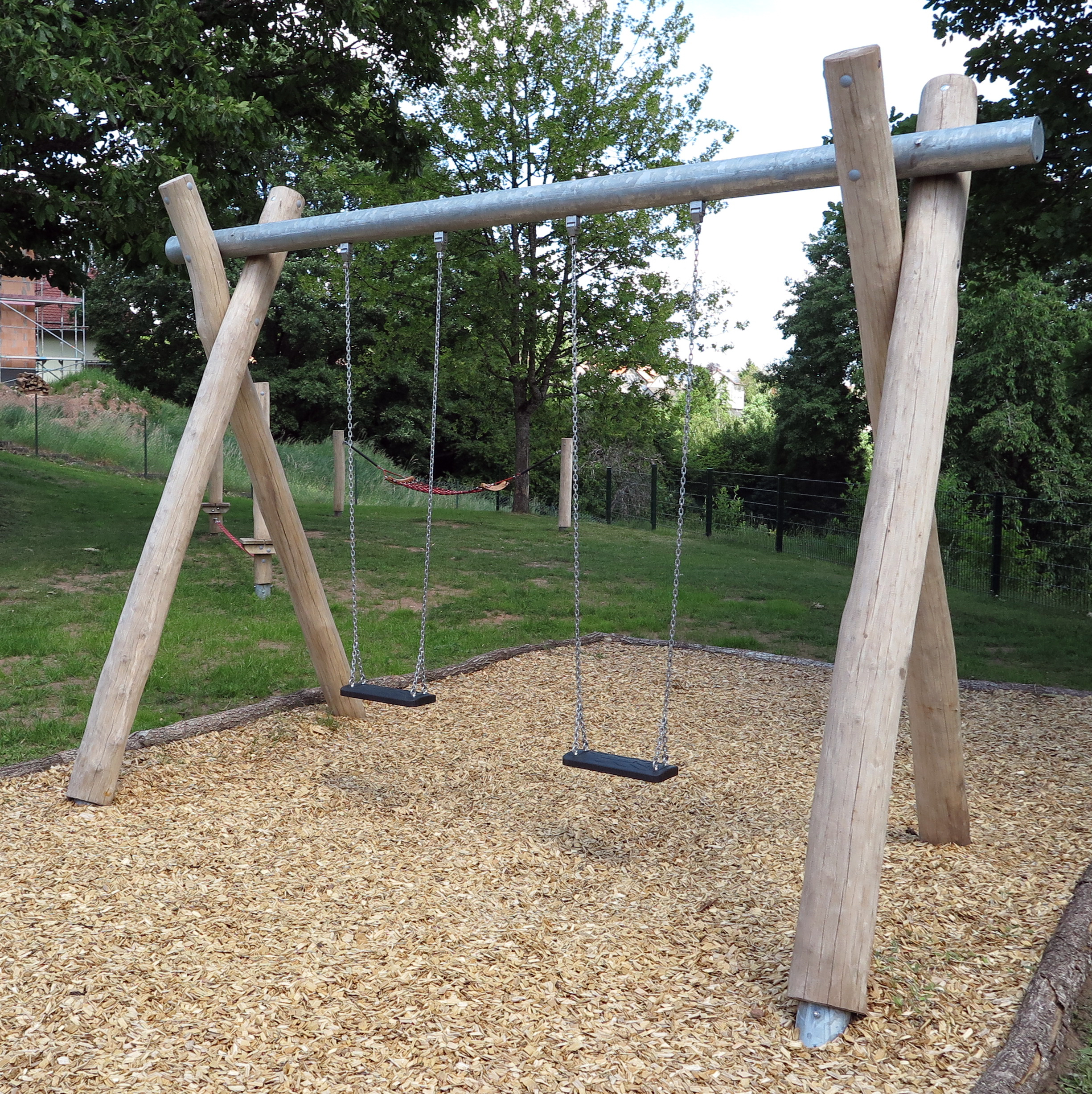 Schaukel 2-fach LH250cm, Querrohr Stahl verzinkt