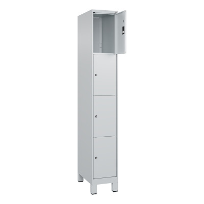 C+P Fächerschrank „Classic Plus“, 4 Fächer übereinander, Abteilbreite 30 cm, mit Füssen Ansicht 2