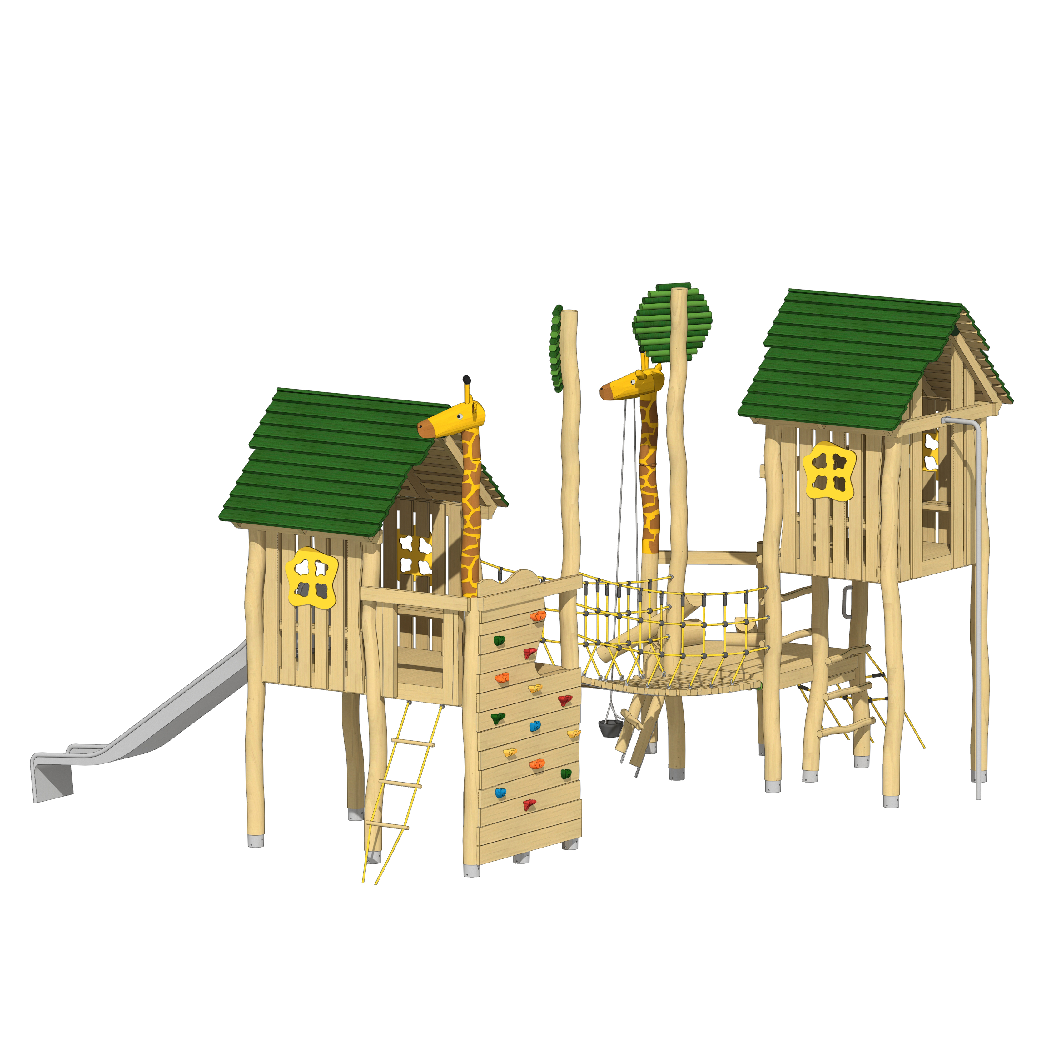 Pfahlsiedlung Giraffen-Park Ansicht 5