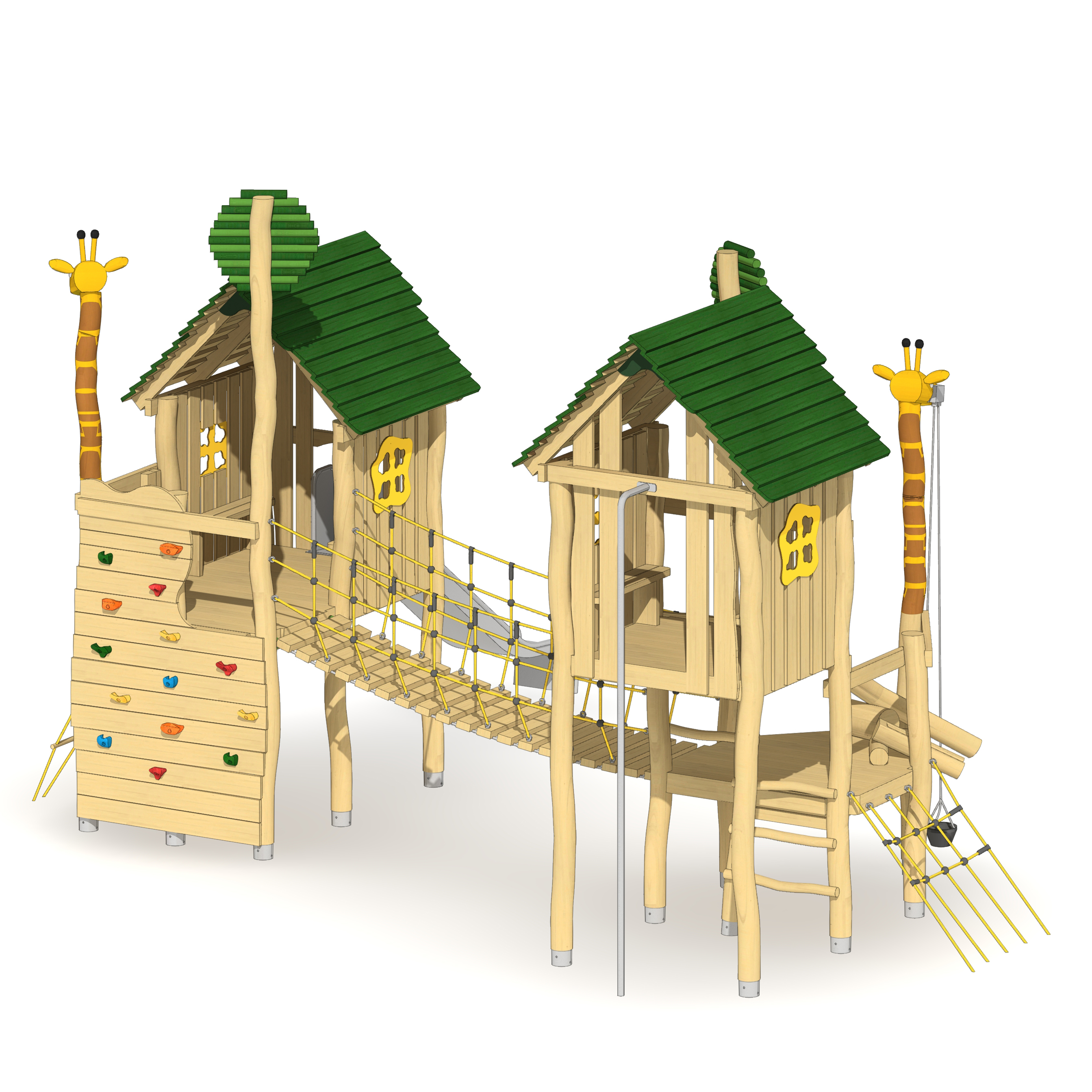 Pfahlsiedlung Giraffen-Park Ansicht 6