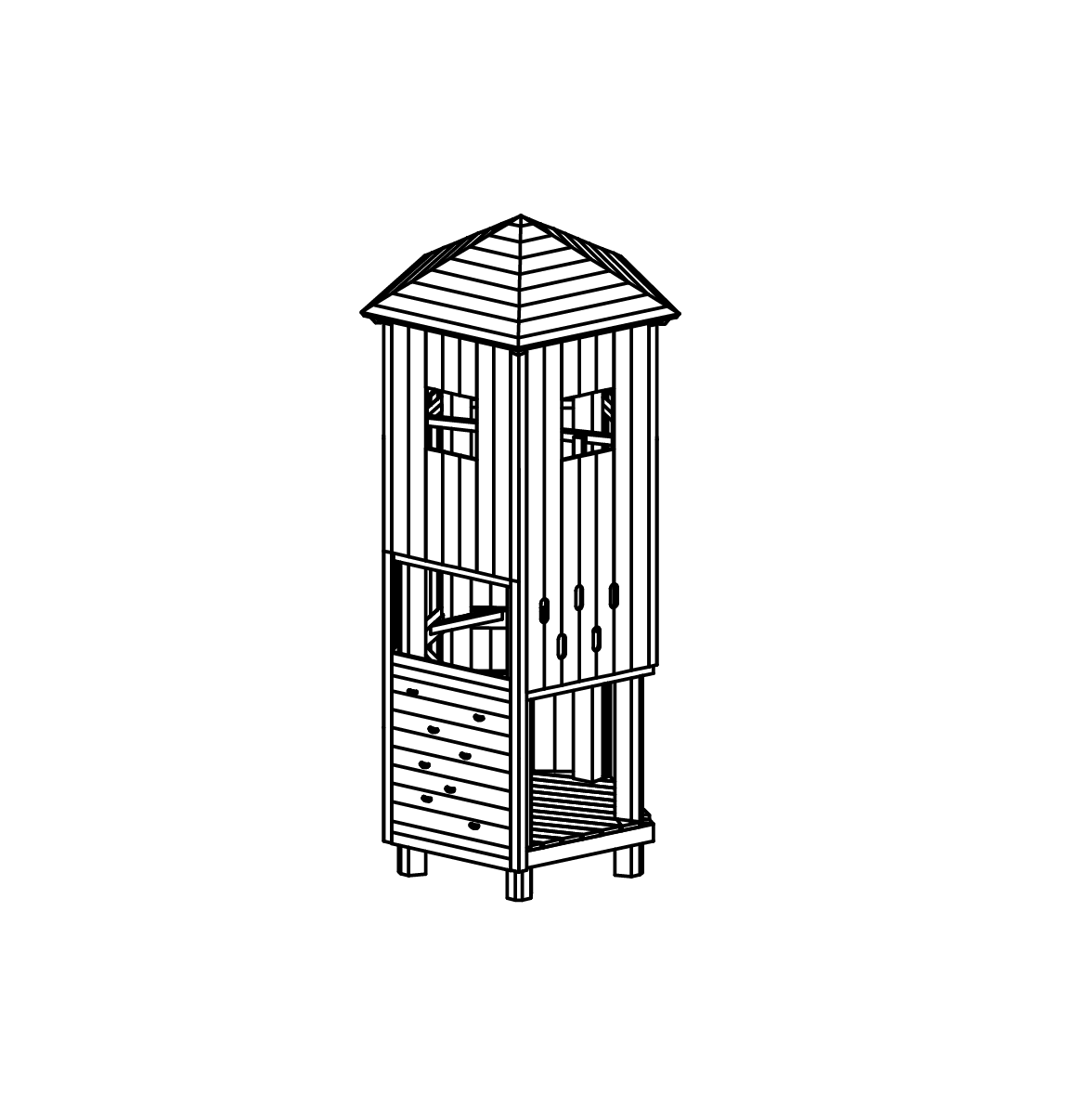 Fünfeck-Pfahlturm, Richter Spielgeräte