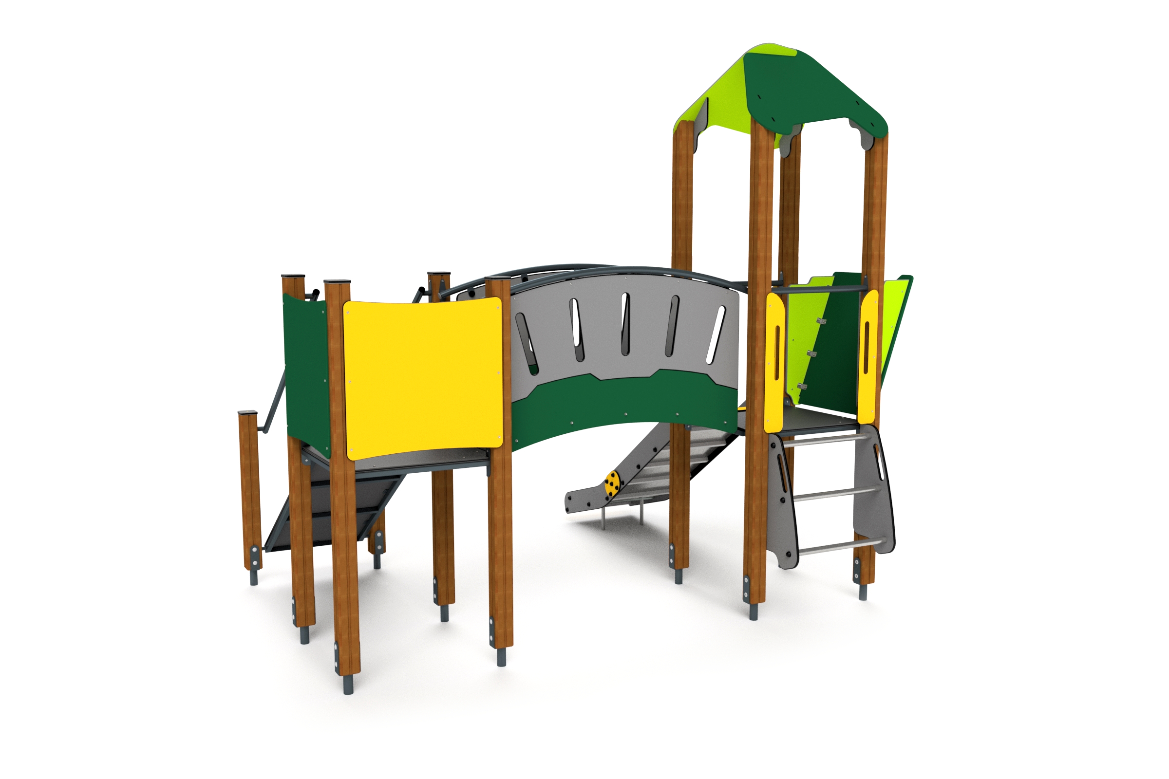 10010 Kleiner Kletterturm mit Rampe und Rutsche Ansicht 3