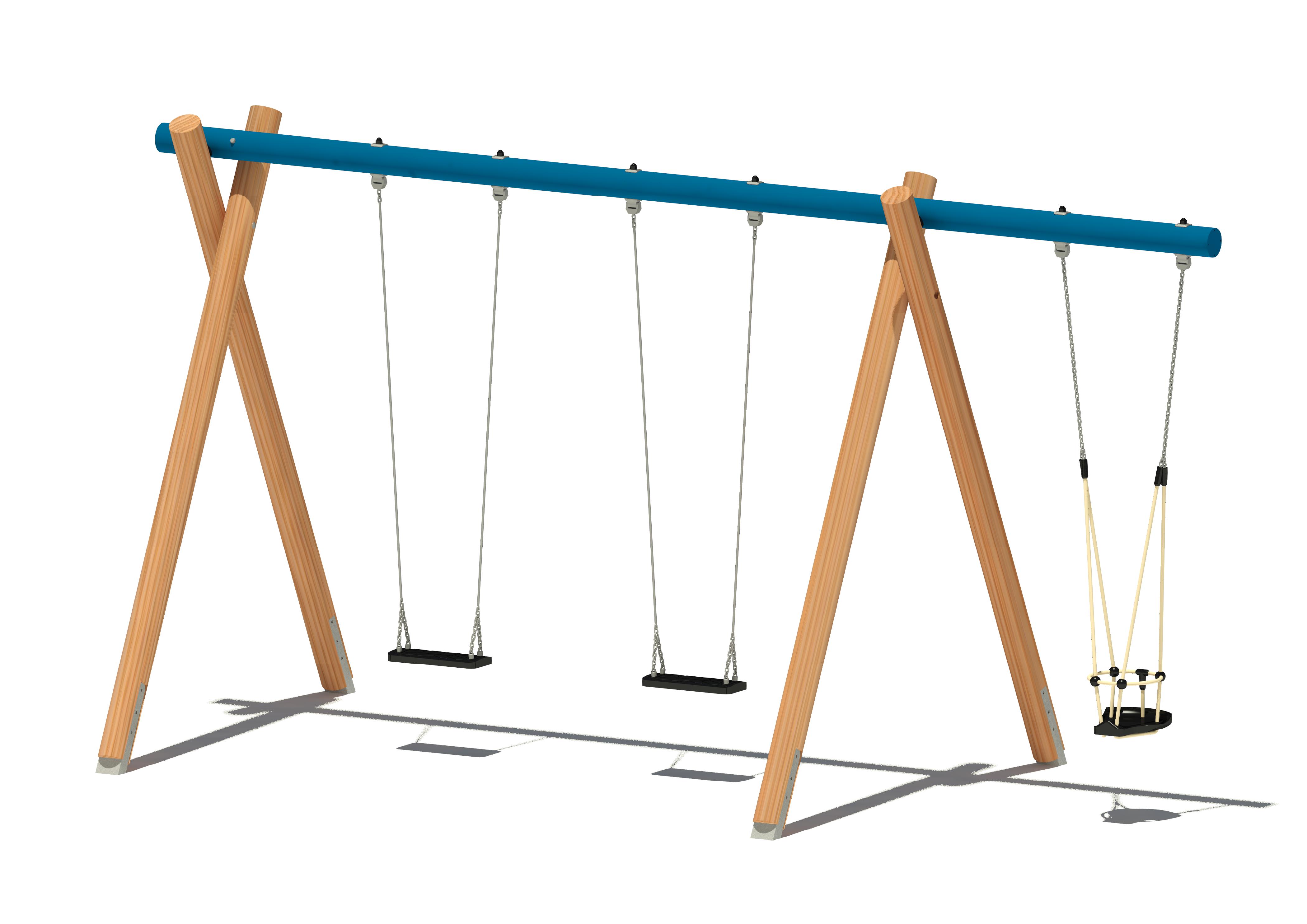 Schaukel 511, 3-sitzig, Maier Spielplatzgeräte