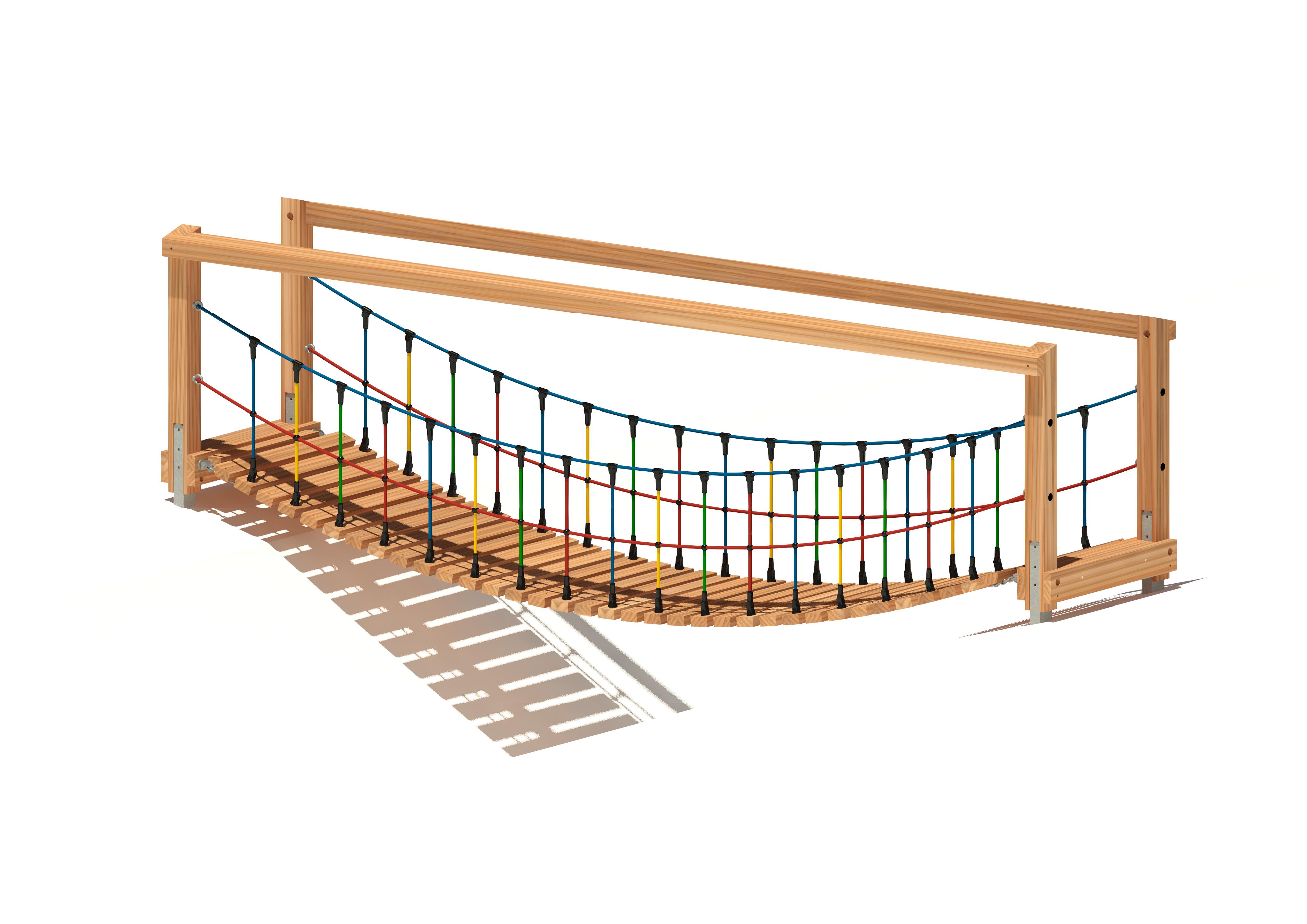 Hängebrücke Isartal 261, Länge 500 cm, Maier Spielplatzgeräte