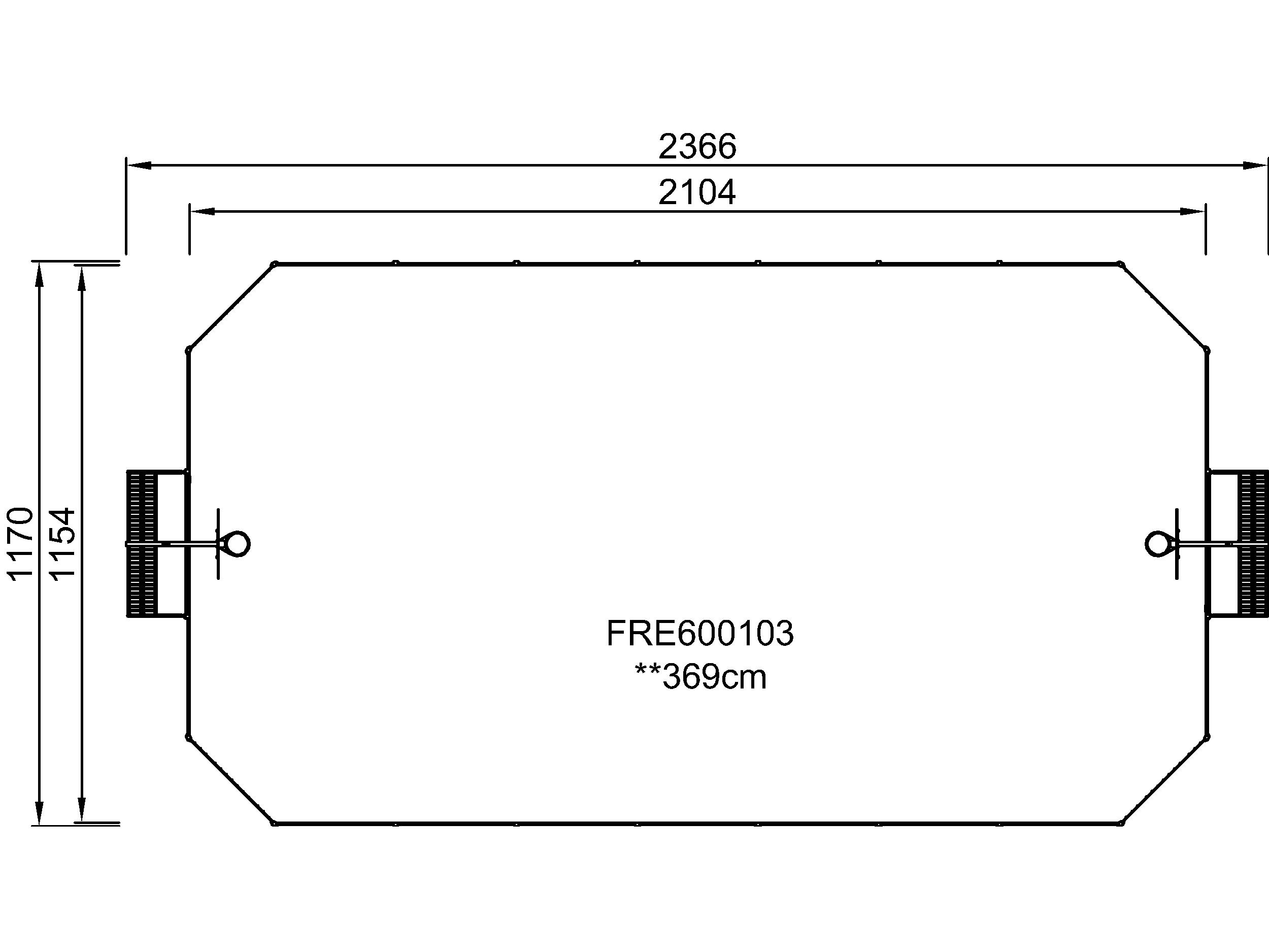 MUGA, 12 x 24 m, WPC FRE600103 Ansicht 6