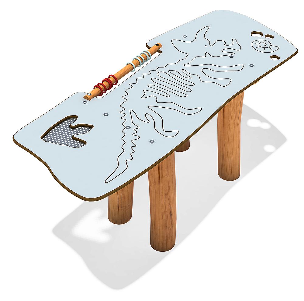 Sandspieltisch Fossilienfund Triceratops Ansicht 4