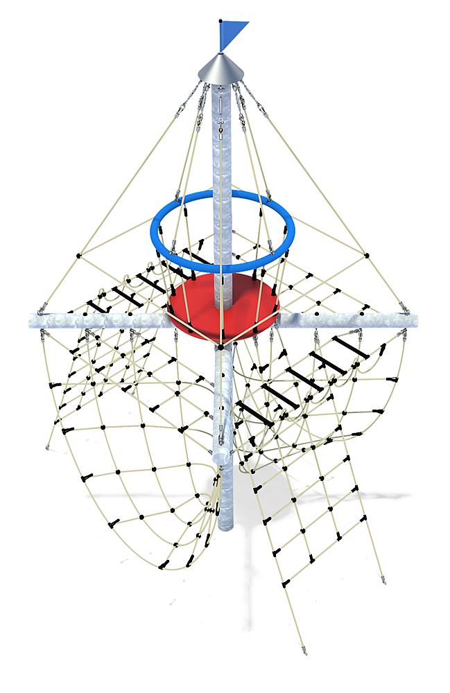 Klettergerät Piratenturm Ansicht 4