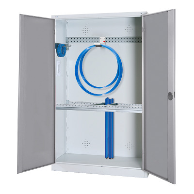 C+P Modul-Sportgeräteschrank „Grundausstattung“ mit Vollblech-Flügeltüren, HxBxT 195x120x50 cm, Sport-Thieme