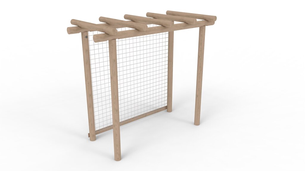 Pergola mit Drahtgitter