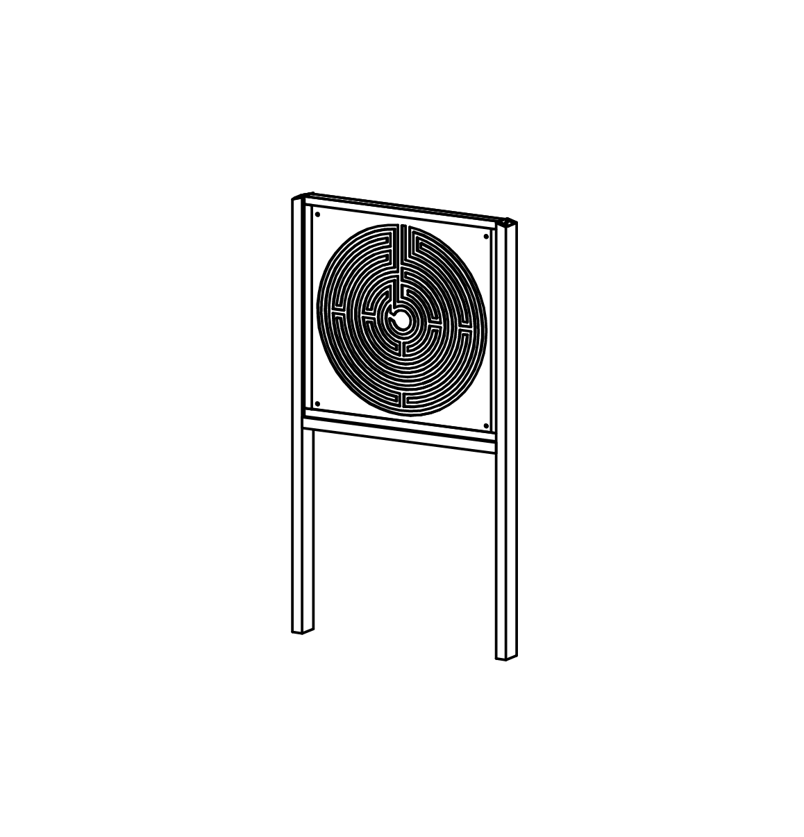 Fingerlabyrinth mit Standgestell, Richter Spielgeräte