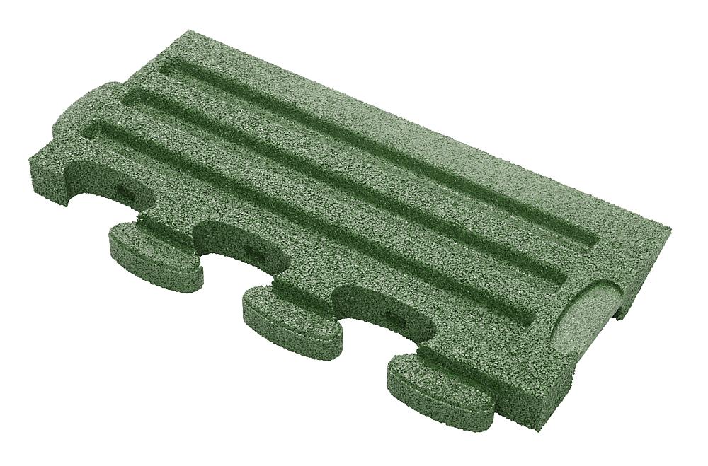 Puzzle Mat 3D Randplatte angeschrägt ohne Zwischenelement 45 mm grün Ansicht 5