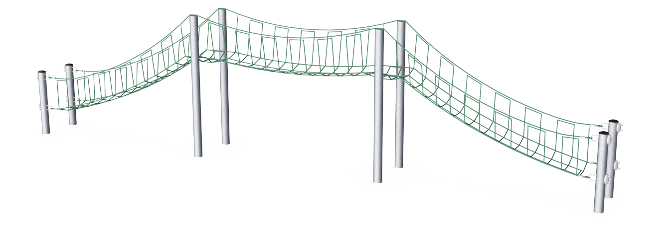 Kleine Seilnetzbrücke, 12 m COR66120
