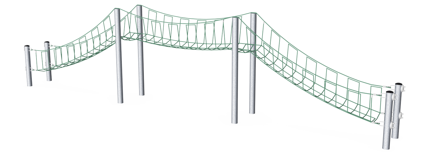 Kleine Seilnetzbrücke, 12 m COR66120 Ansicht 6