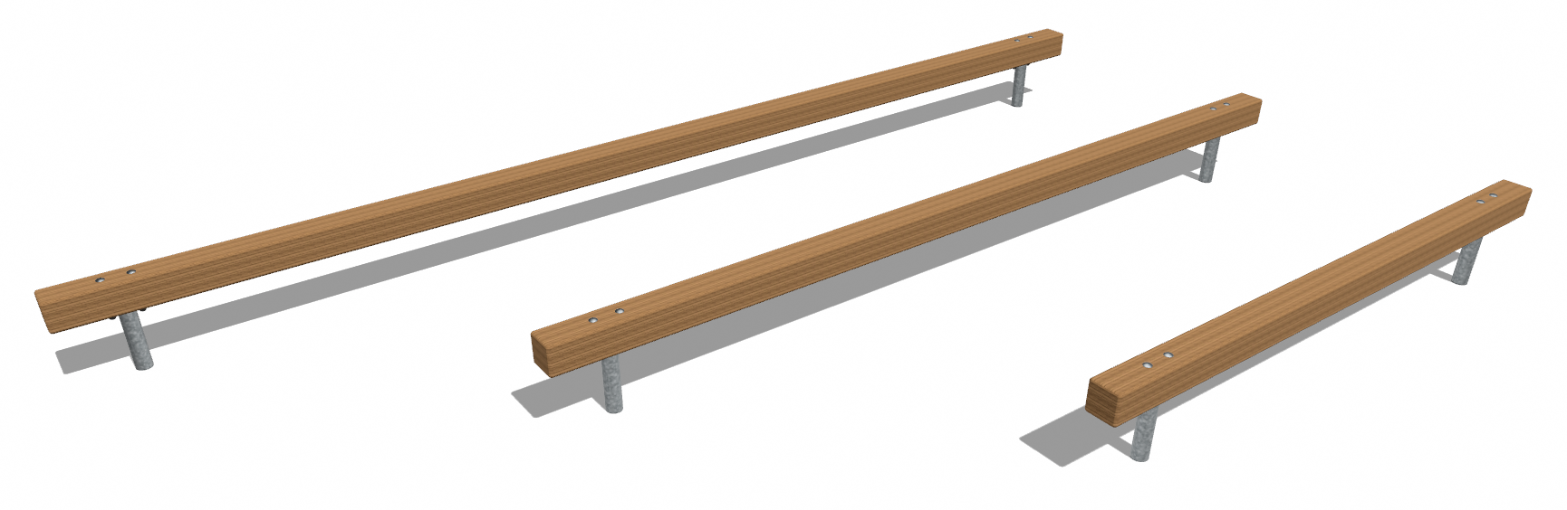 Schwebebalken Rundholz Ø 14 cm, L = 400 cm, Fuchs Thun