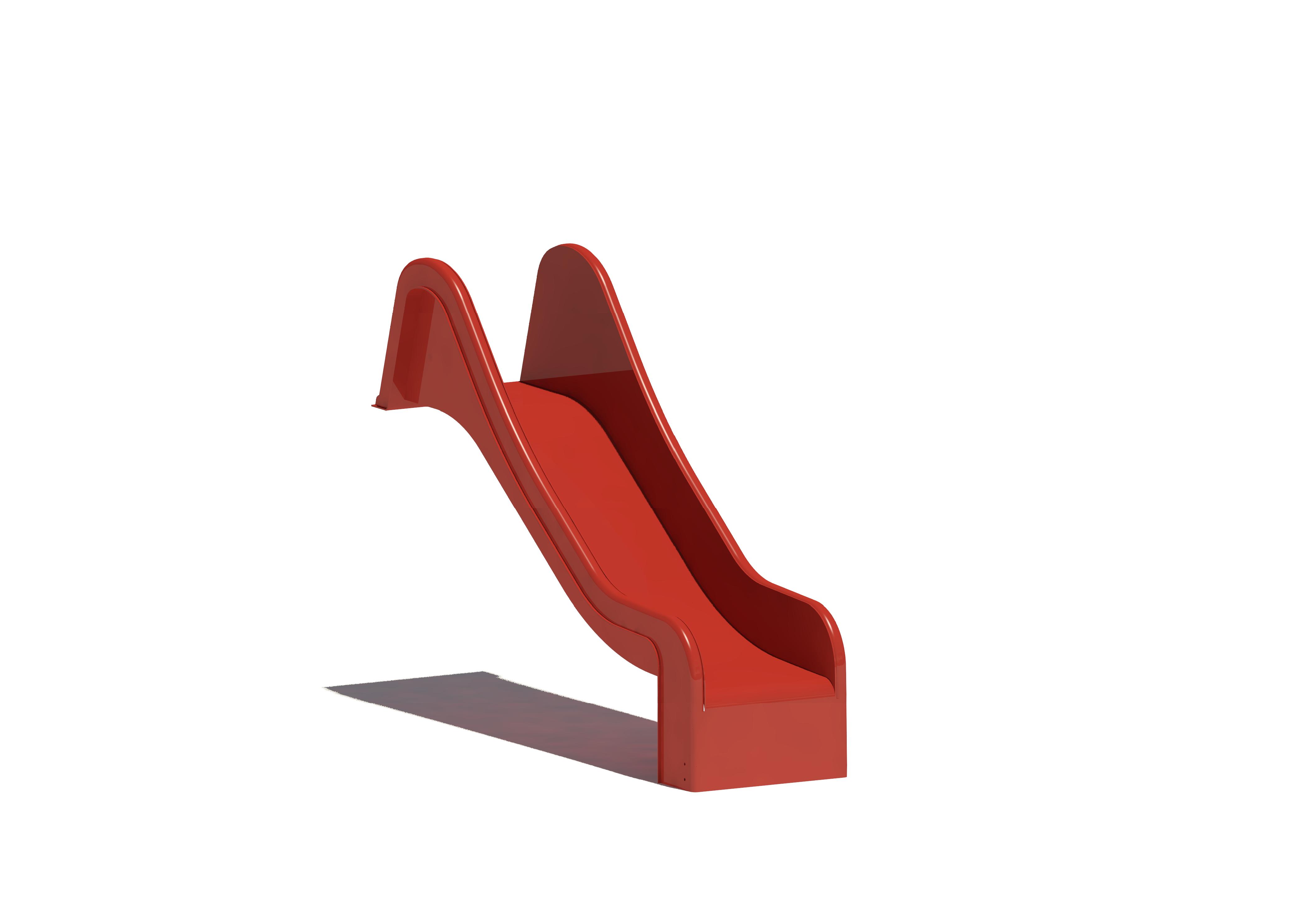 Anbaurutschbahn GFK, ABH 95 cm, Breite 50 cm, Maier Spielplatzgeräte