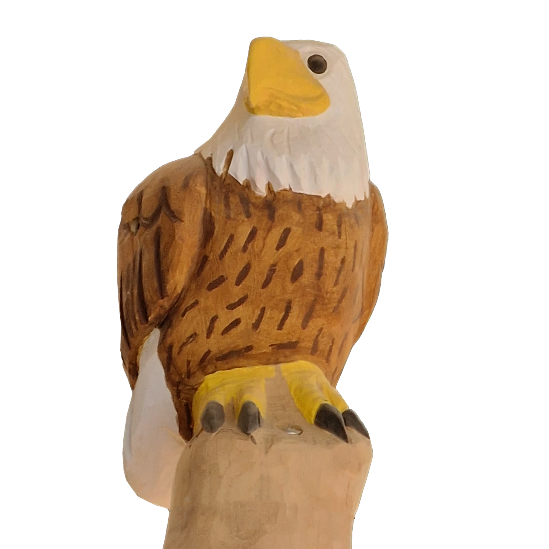 Pfostenkopf/Schnitzfigur Adler -