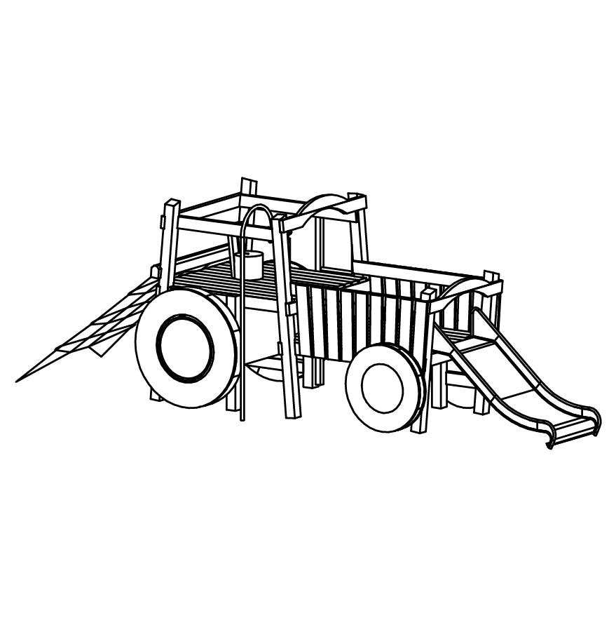 Traktorplattform, Richter Spielgeräte