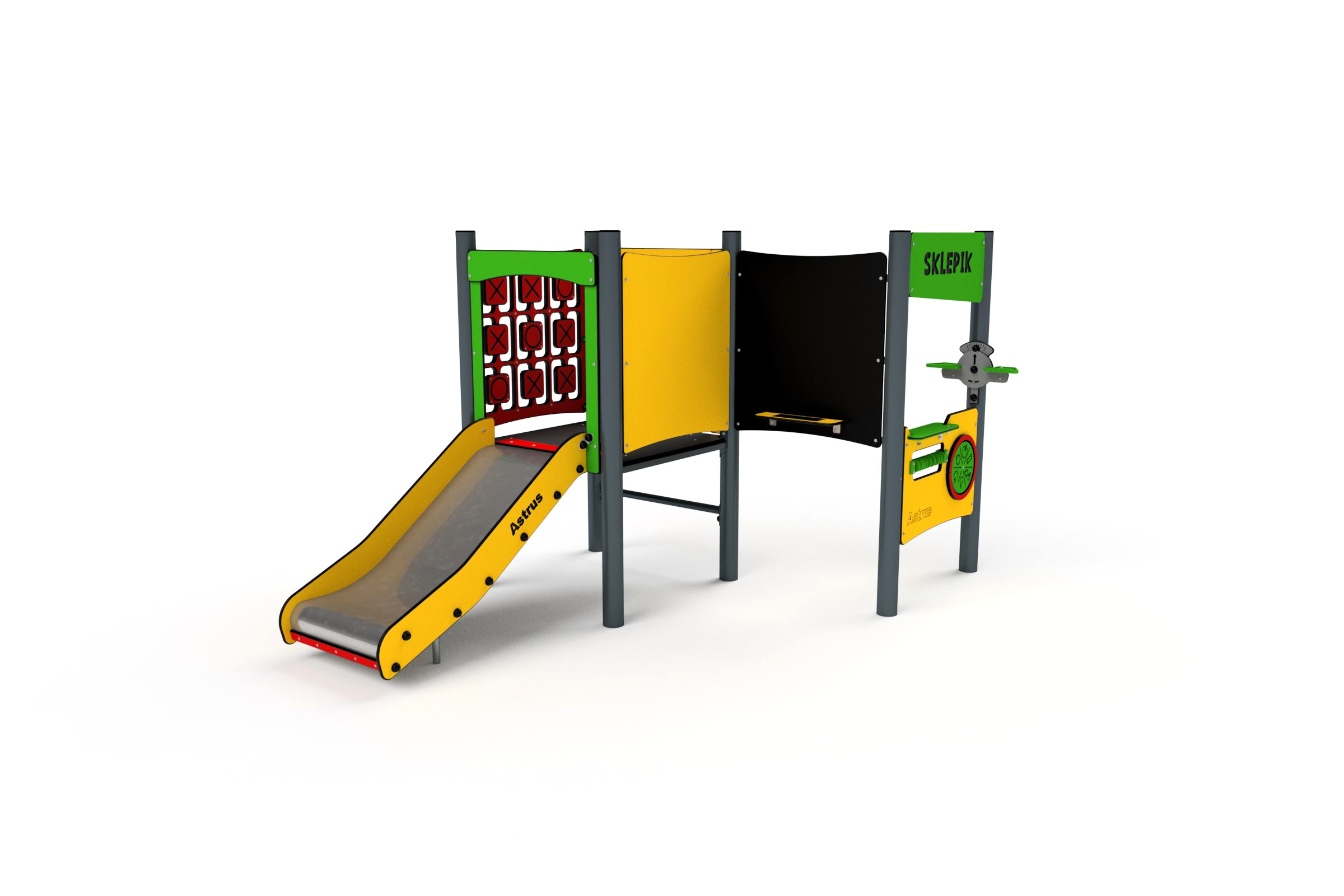 11010 Rutsche mit Spielwand Sprossenleiter Ansicht 3