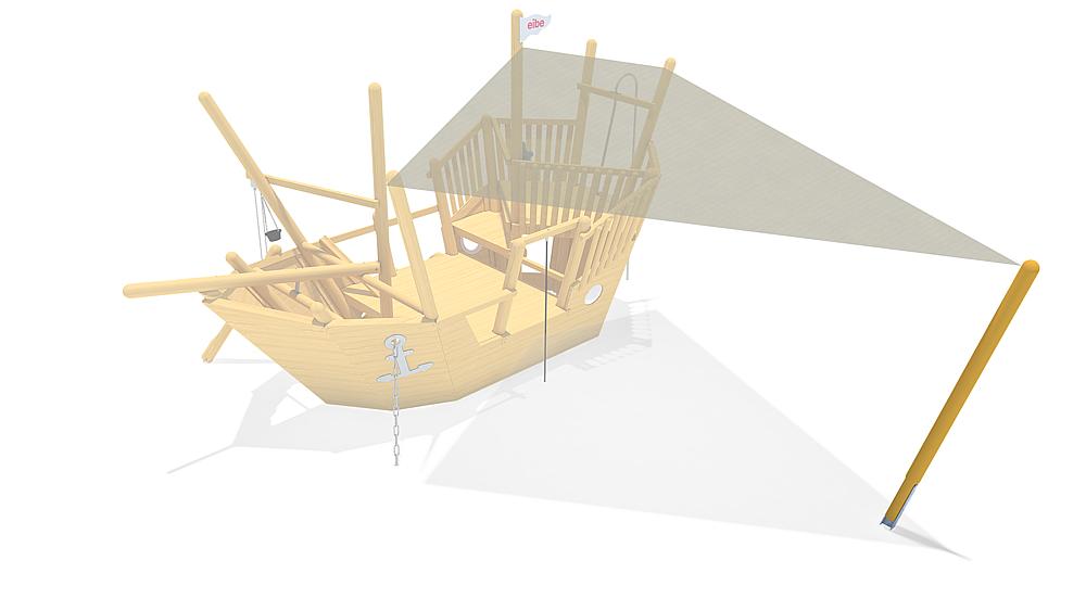 Sonnensegel Schiff, eibe
