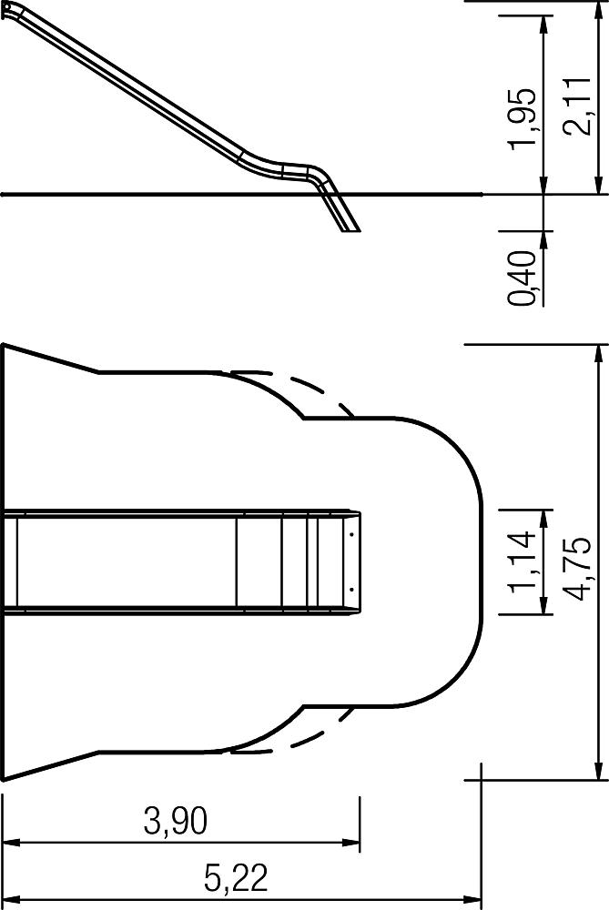 Anbaurutsche breit PH 195 cm Ansicht 4
