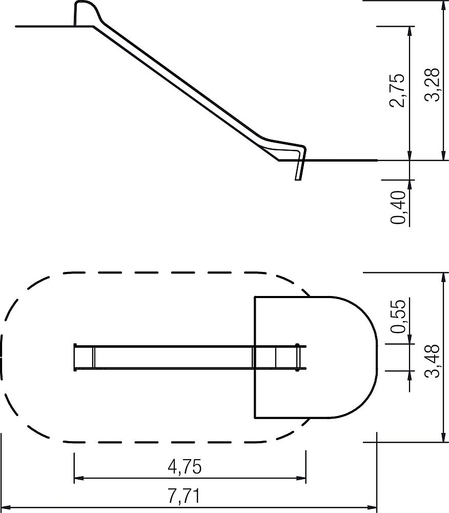 Hügelrutsche PH 275 cm, V2A Ansicht 4