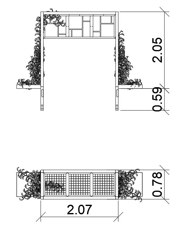 Pergola über Bank Dream Ansicht 4