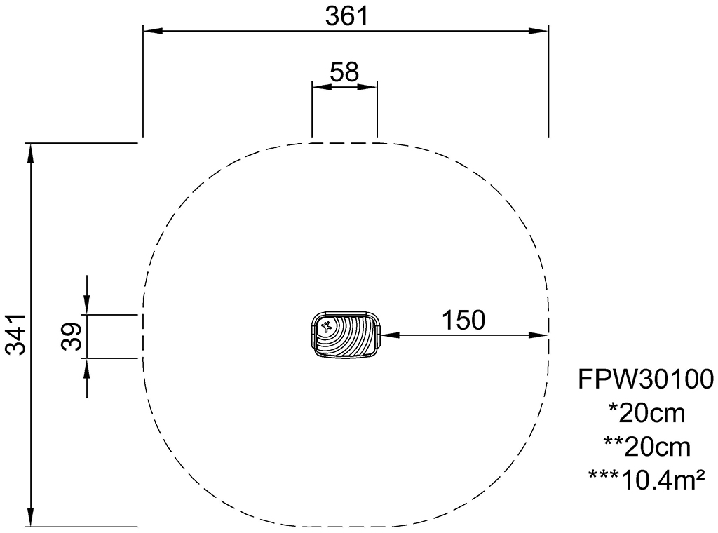 Step, 20 cm FPW301 Ansicht 3