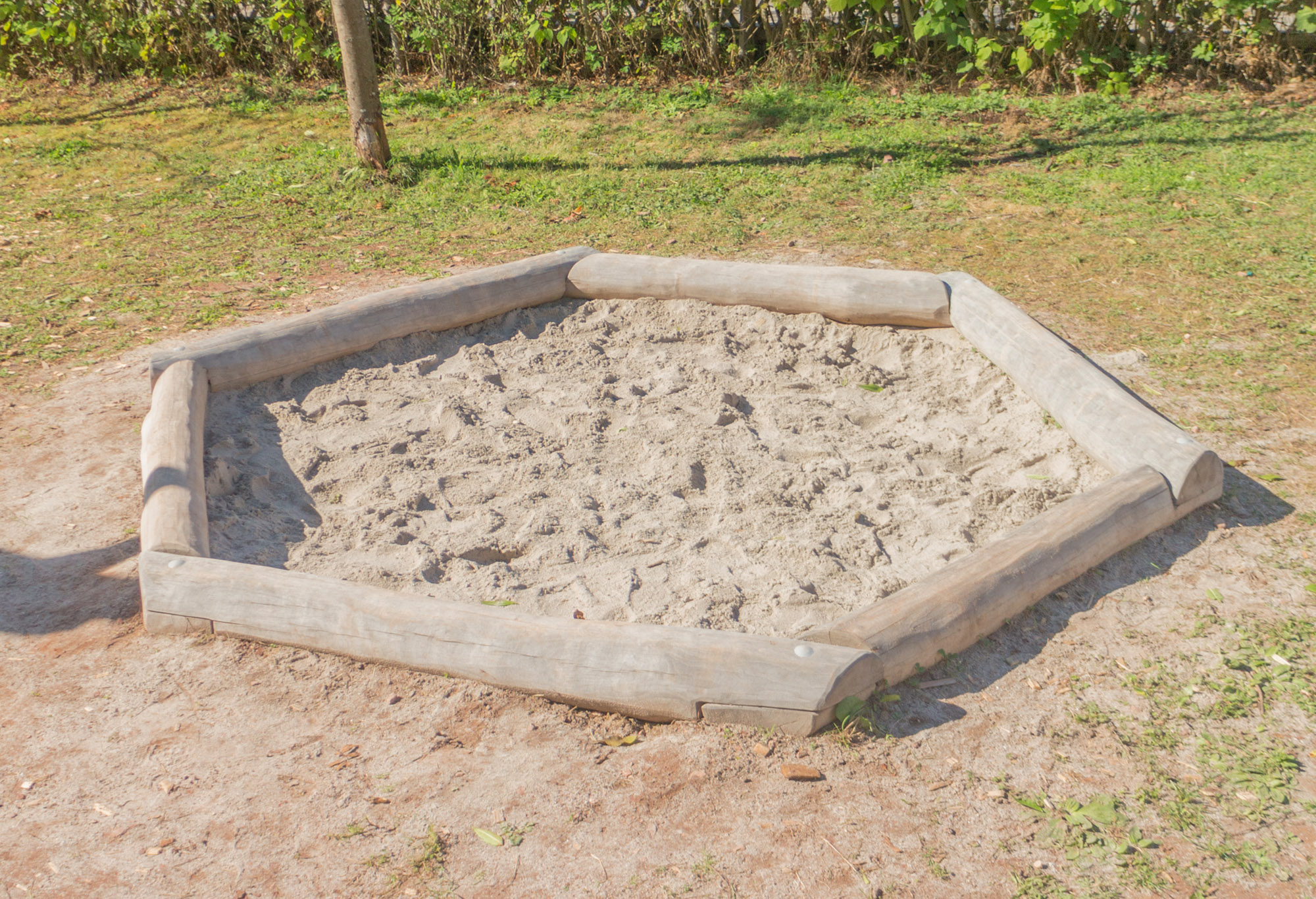 Sandkasten Rundholz Ø3m Ansicht 4