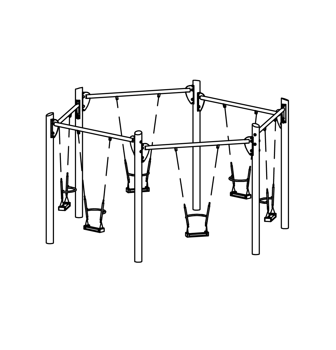 Sechseckschaukel spezial, Richter Spielgeräte