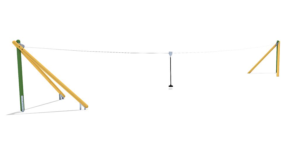 Seilbahn Montana 20 m für Hügelverbau, eibe