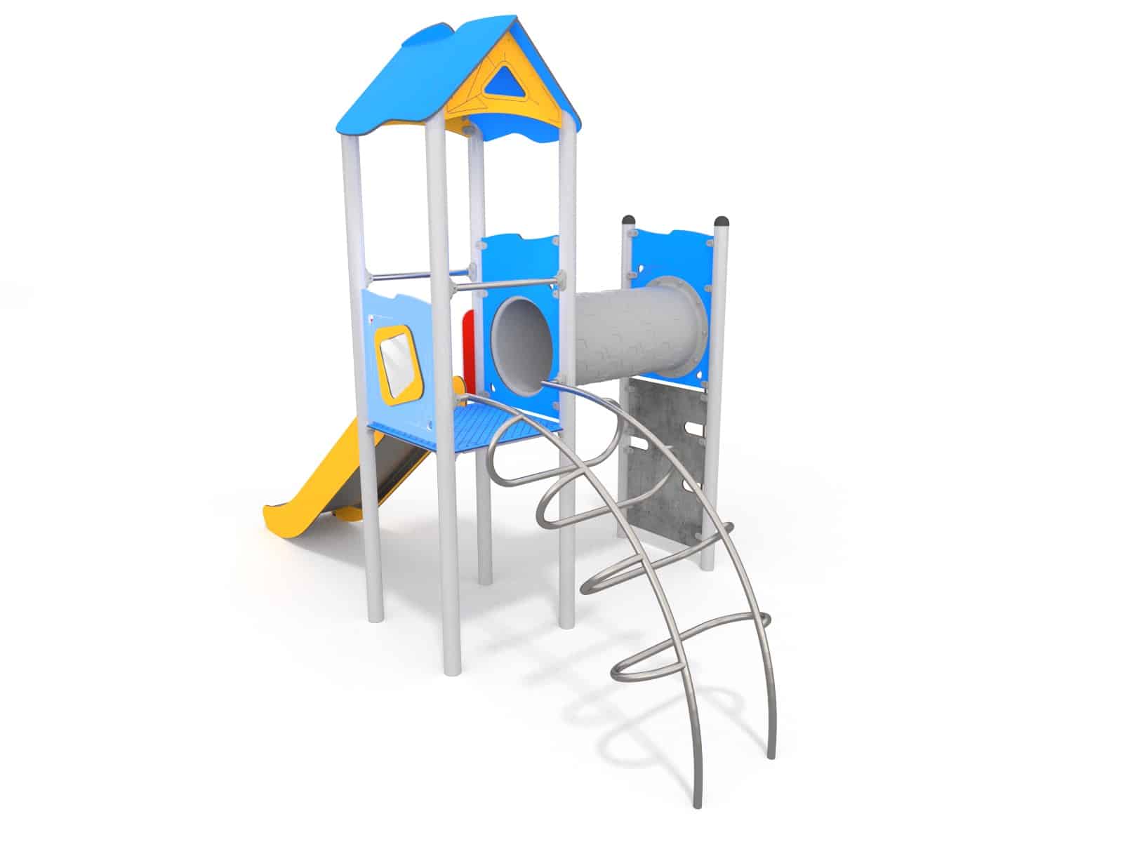 Turm mit Rutsche für Spielplatz Ansicht 3