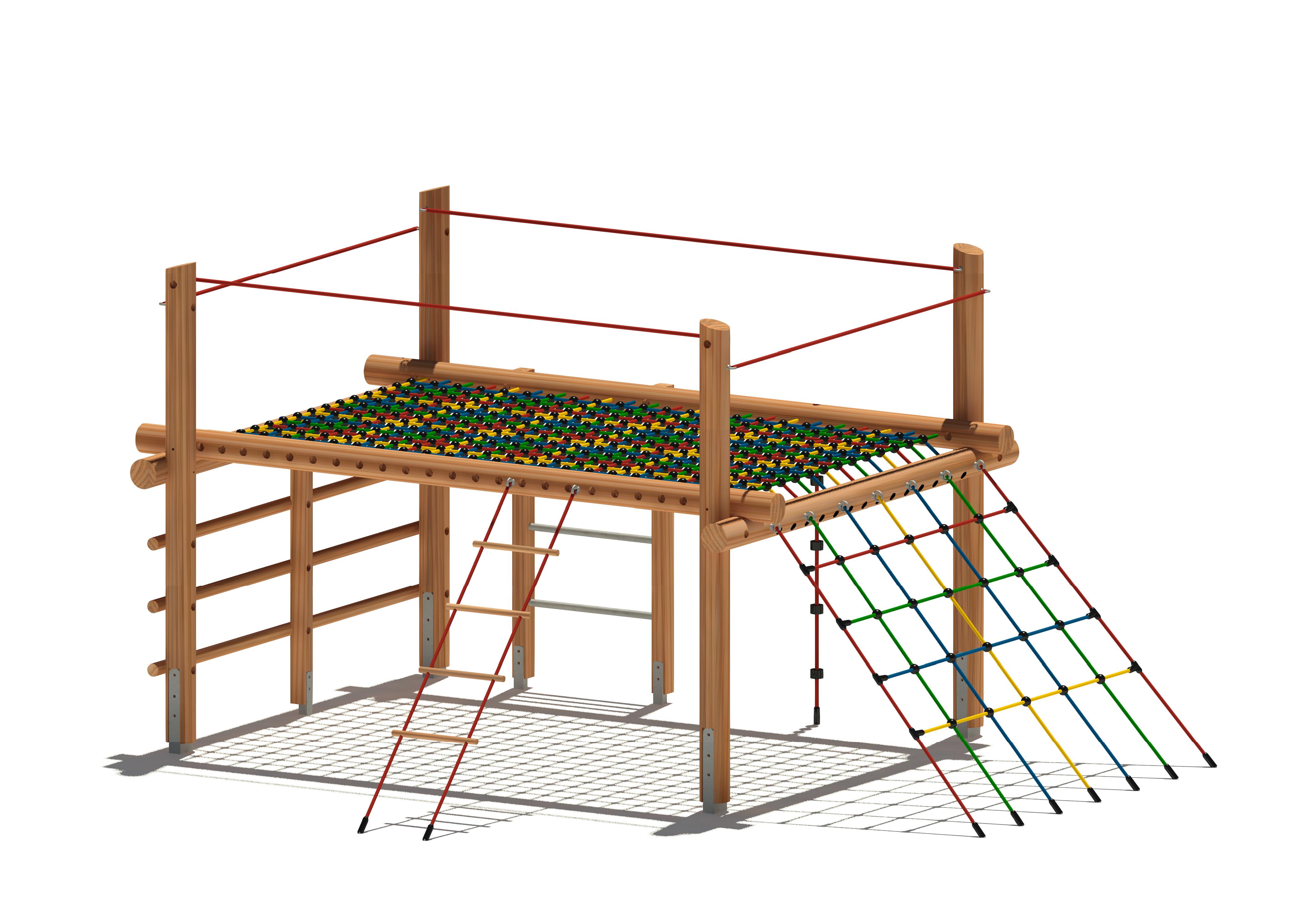 Kletterinsel groß 6445, Maier Spielplatzgeräte