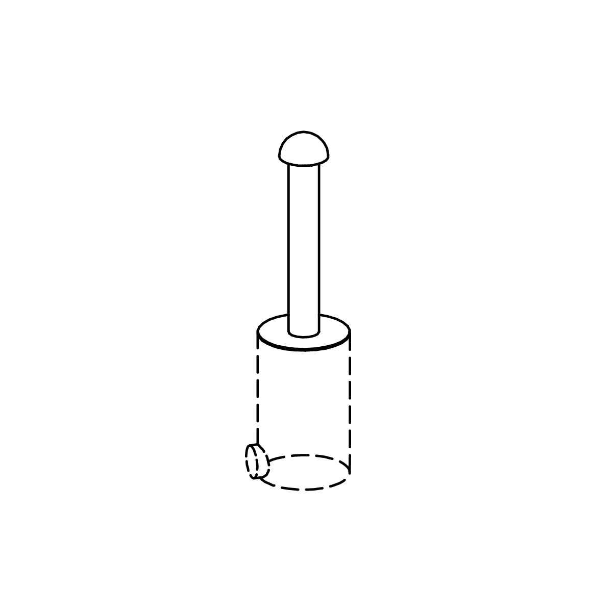 Wasserdruckknopf aus V2A, Richter Spielgeräte