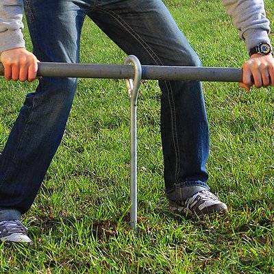Gibbon Bodenschraube für die Befestigung der Slackline Ansicht 4