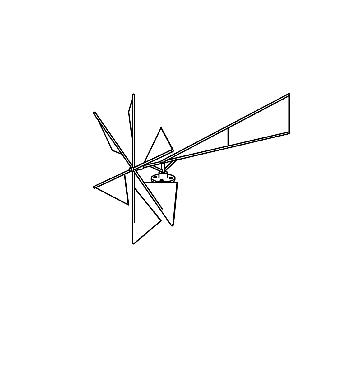 Leichtes Windrad aus V2A, Richter Spielgeräte