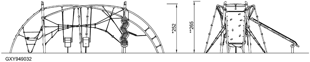 1-Turm-Kletteranlage Aquila ll GXY949 Ansicht 2