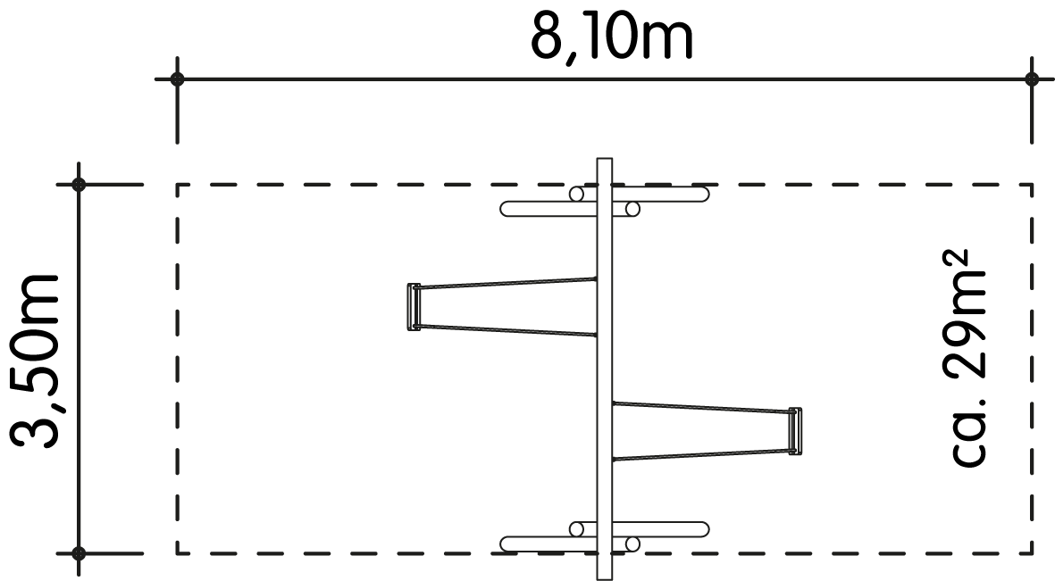 Schaukel 2-fach LH250cm Ansicht 4