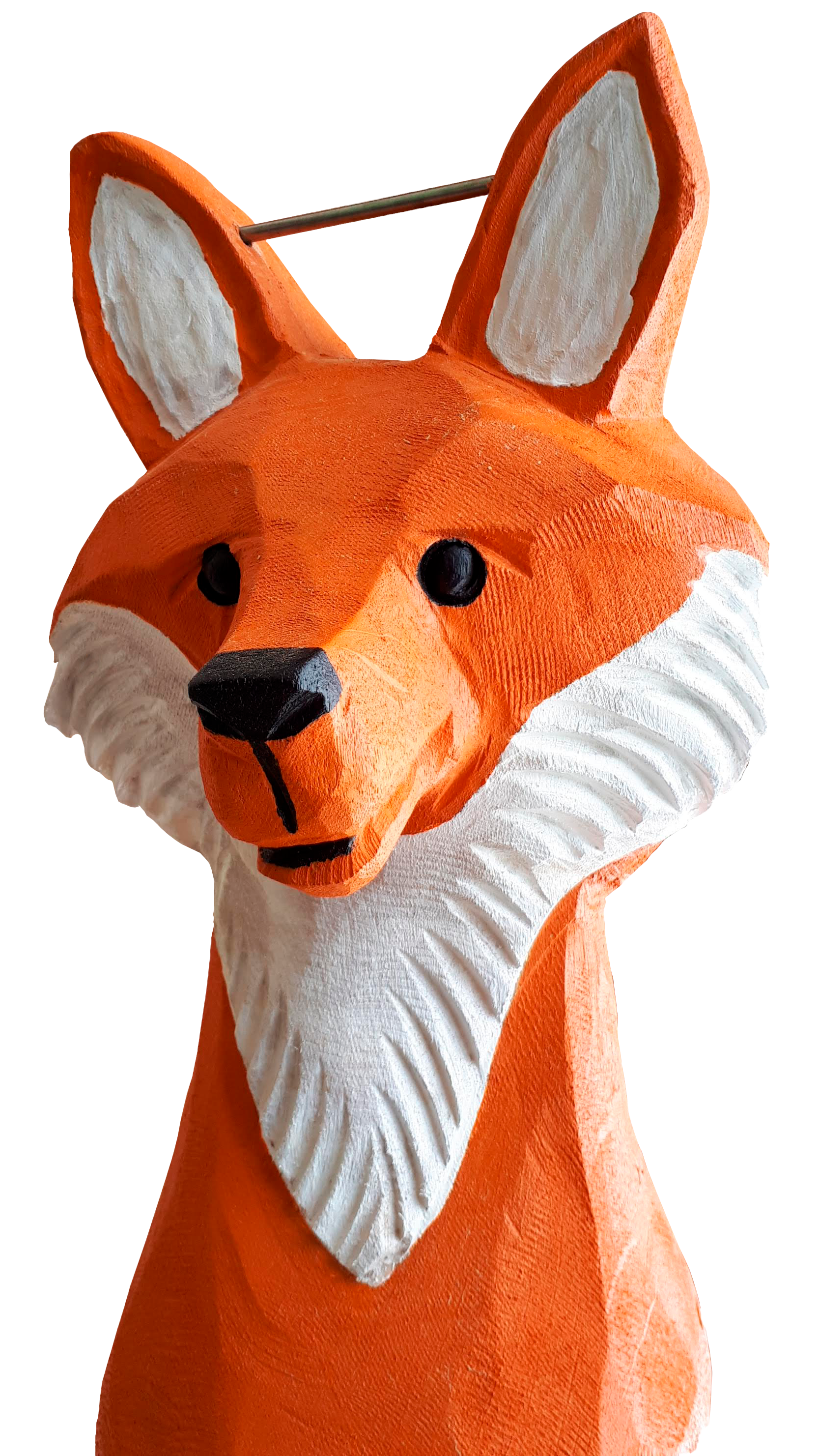 Pfostenkopf/Schnitzfigur Fuchs -