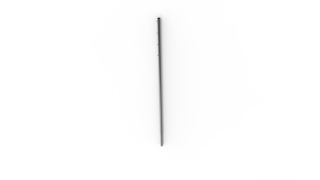 Feuerverzinkter Pfosten für Sonnensegel, inkl. Fuss, 3 m, Norna