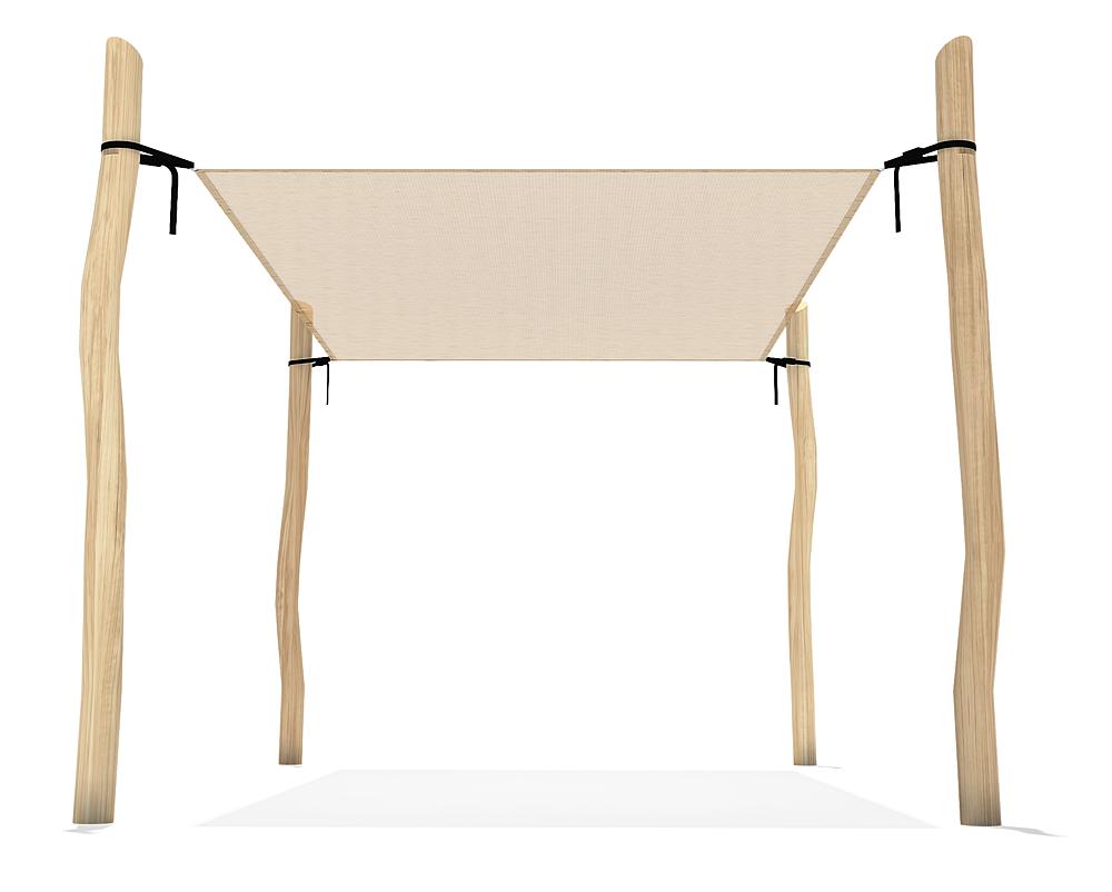 Sonnensegel komplett Sören 5x3 m Ansicht 4