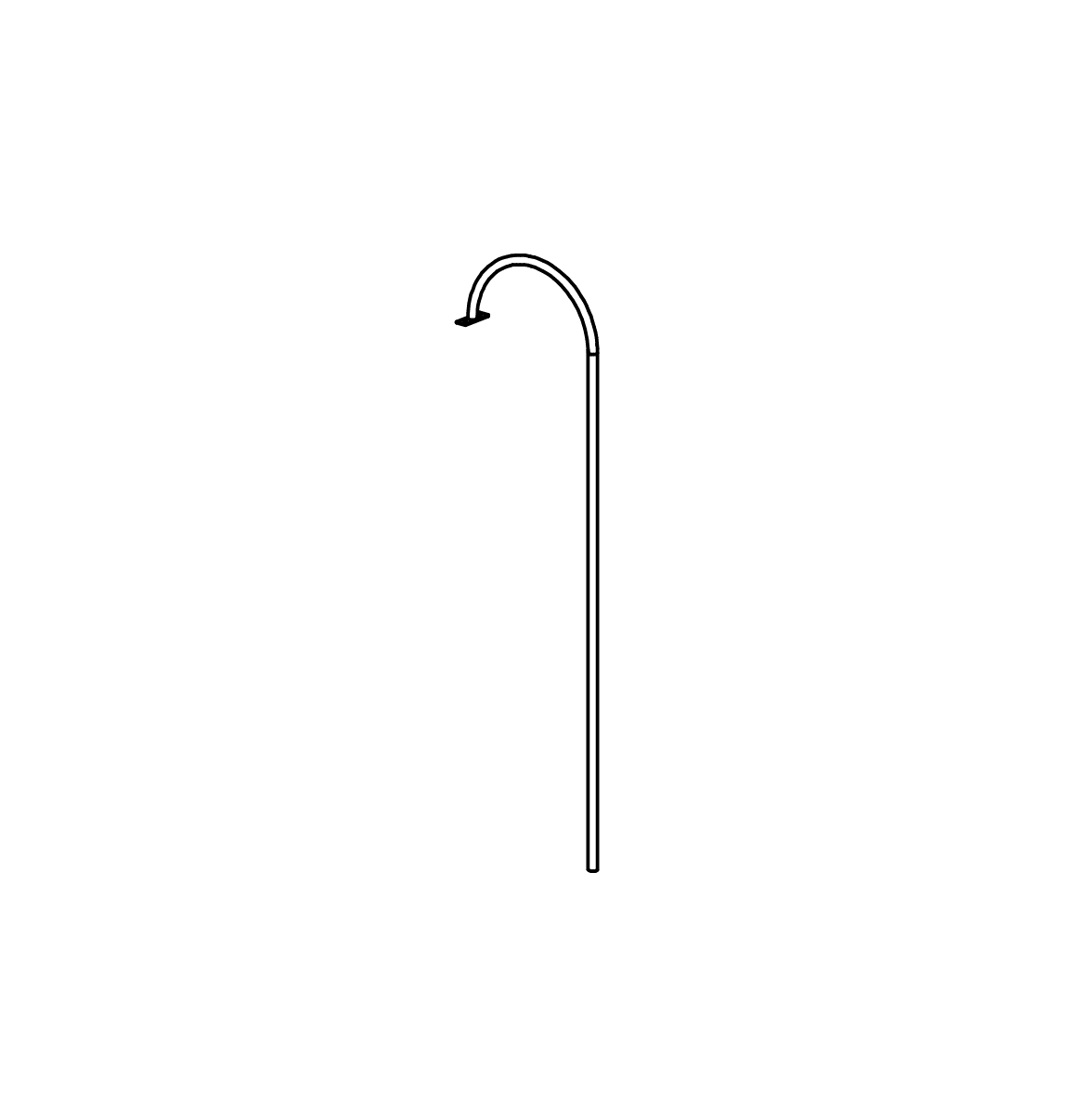 Gebogene Rutschstange aus V2A, Richter Spielgeräte