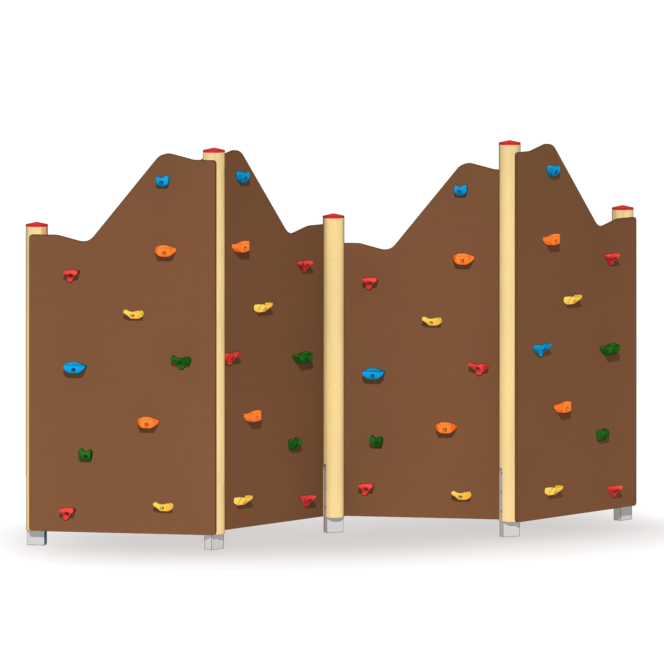 Felsen-Kletterwand 4-teilig Ansicht 2