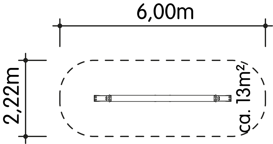 Krokodilwippe 2-fach, Federaggregat Ansicht 4