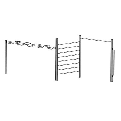 Playparc Calisthenics-Anlage 4FCIRCLE „Freestyle-Bar mit Addons“, Sport-Thieme