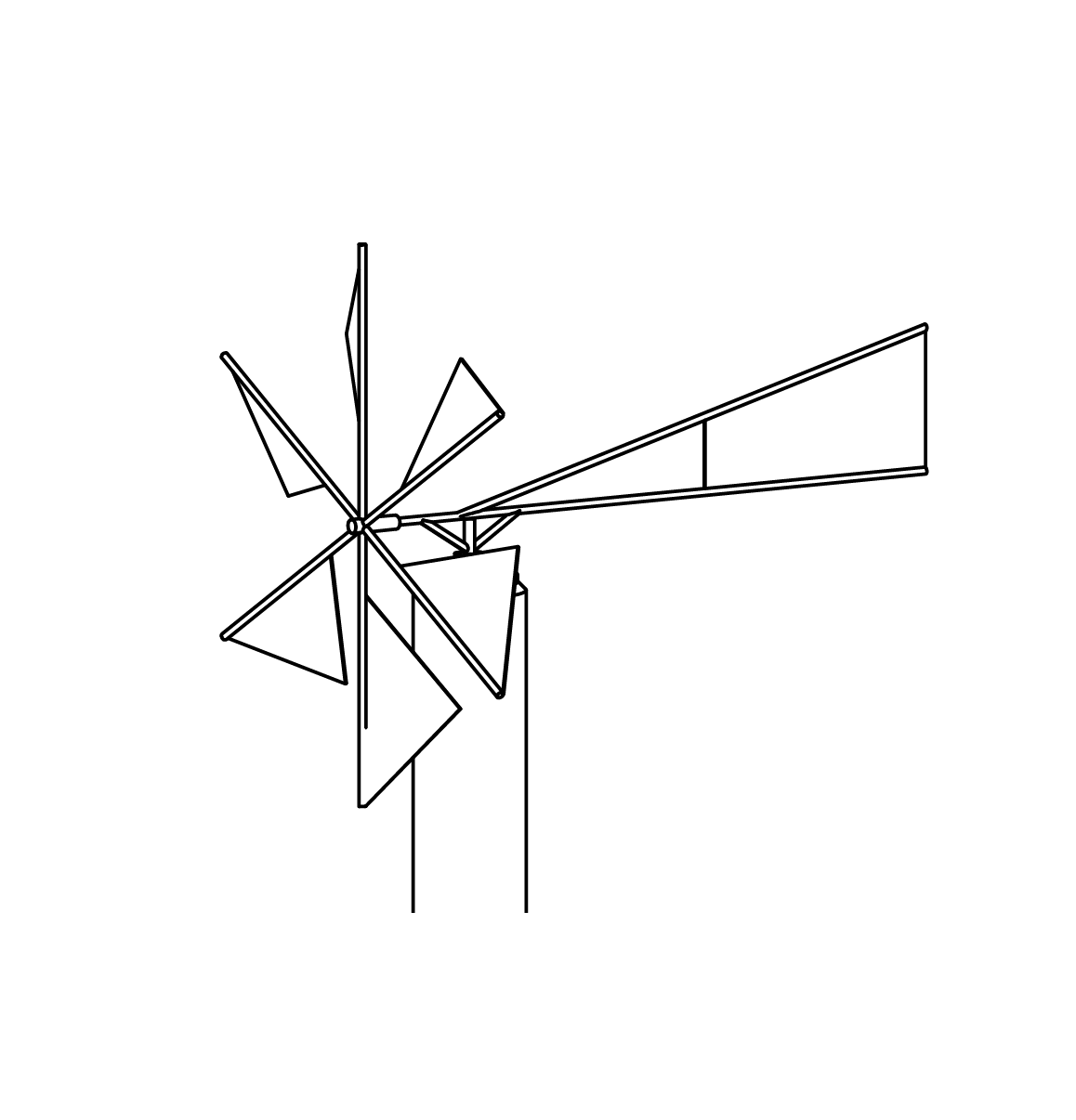 Leichtes Windrad aus V2A, Richter Spielgeräte